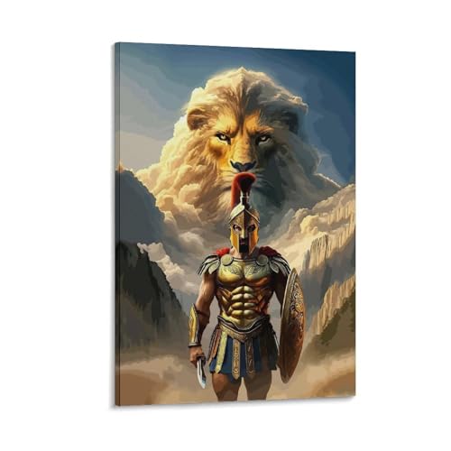 SOONIER Poster "Soldat Spartan 762.0 cm, Gemälde, Leinwand, Wandkunst, Wohnzimmer, Poster, Gemälde, 60 x 90 cm SOONIER Poster "Soldat Spartan 762.0 cm, Gemälde, Leinwand, Wandkunst, Wohnzimmer, Poster, Gemälde, 60 x 90 cm von SOONIER