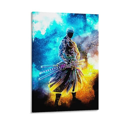 SOONIER Roronoa Zoro From One Anime-Stück, Leinwand-Kunst, Poster, dekorativ, modern, Heimdruck, Bild, Kunstwerke, Poster, 60 x 90 cm SOONIER Roronoa Zoro From One Anime-Stück, Leinwand-Kunst, Poster, dekorativ, modern, Heimdruck, Bild, Kunstwerke, Poster, 60 x 90 cm von SOONIER