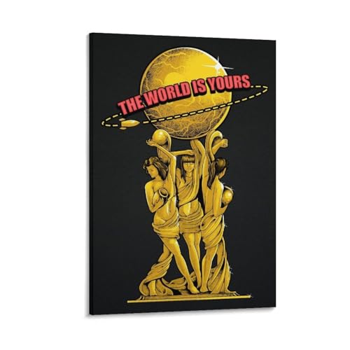 SOONIER The World Is Yours Scarface Poster, Wandkunst, Gemälde, Leinwanddrucke, Dekor-Poster, Kunstwerke, 20 x 30 cm SOONIER The World Is Yours Scarface Poster, Wandkunst, Gemälde, Leinwanddrucke, Dekor-Poster, Kunstwerke, 20 x 30 cm von SOONIER