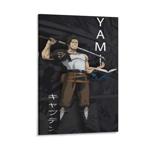 SOONIER Yami Poster mit schwarzem Kleeblatt, Poster, Rollen, Leinwand, Gemälde, Bild, Wohnzimmer-Dekoration, Zuhause, 50 x 75 cm SOONIER Yami Poster mit schwarzem Kleeblatt, Poster, Rollen, Leinwand, Gemälde, Bild, Wohnzimmer-Dekoration, Zuhause, 50 x 75 cm von SOONIER