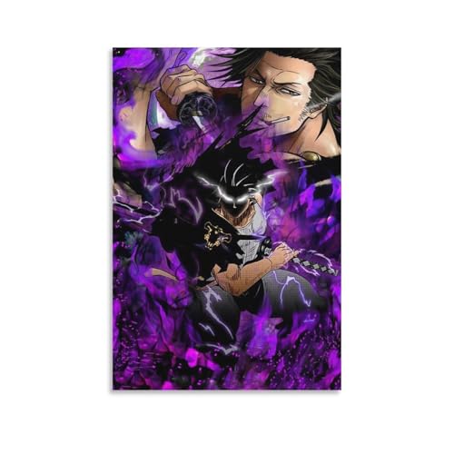 SOONIER Yami Sukehiro Poster Schwarzes Kleeblatt auf Leinwand, Wandkunstdrucke, Poster, Foto, Gemälde, Poster, Raumdekoration, 30 x 45 cm SOONIER Yami Sukehiro Poster Schwarzes Kleeblatt auf Leinwand, Wandkunstdrucke, Poster, Foto, Gemälde, Poster, Raumdekoration, 30 x 45 cm von SOONIER