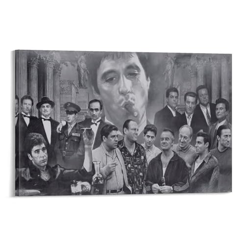 Scarface Goodfellas Pate Sopranos Filmposter Kunstwerke Kunstdruck Poster Wandkunst Gemälde Leinwand Dekor Heimposter 20 x 30 cm Scarface Goodfellas Pate Sopranos Filmposter Kunstwerke Kunstdruck Poster Wandkunst Gemälde Leinwand Dekor Heimposter 20 x 30 cm von SOONIER