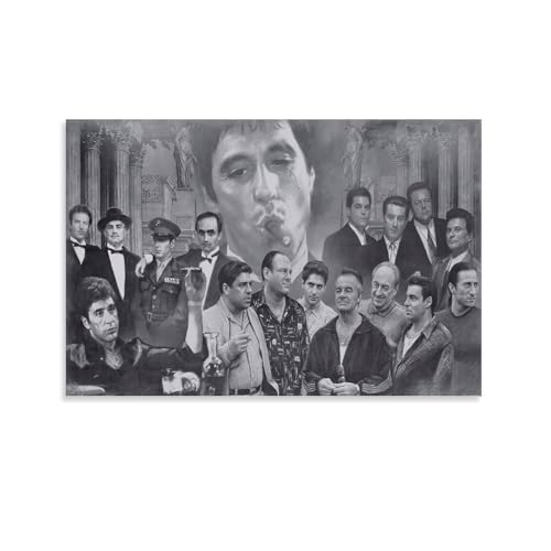 Scarface Goodfellas Pate Sopranos Filmposter Kunstwerke Leinwand Poster Wandkunst Drucke Home Modern Decor 50 x 75 cm Scarface Goodfellas Pate Sopranos Filmposter Kunstwerke Leinwand Poster Wandkunst Drucke Home Modern Decor 50 x 75 cm von SOONIER