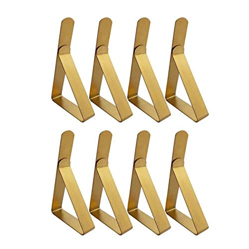 SOONPAM Tischtuchklammern, Tischdeckenklammer Picknick tischclips Tischdecke im Freien Edelstahl Tischdeckenhalter für Picknicks Abschluss Party Hochzeit 8Pack von SOONPAM