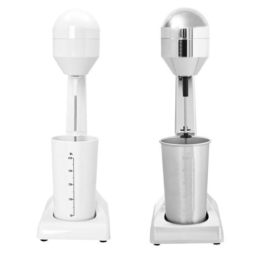 SOPERIT Getränkemixer Edelstahl Milchshaker 500ML 22000rpm 2 Geschwindigkeitsstufen Getränkemixer (Silber) von SOPERIT