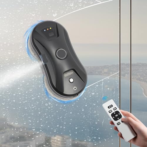 SOPERIT Smart Fensterputzroboter 2800 Pa Automatischem Wasserstrahl Ensterputzroboter Anpassung Saugleistung Fensterroboter, Glasrei Fensterputzer Elektrisch, Automatischer Fensterroboter SOPERIT Smart Fensterputzroboter 2800 Pa Automatischem Wasserstrahl Ensterputzroboter Anpassung Saugleistung Fensterroboter, Glasrei Fensterputzer Elektrisch, Automatischer Fensterroboter von SOPERIT