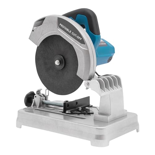 Trennschneider Metallsäge 7" Kappsäge Metallschneiden Kappsäge 5200 RPM Power Tools Metall Trennmaschine Kappsäge Schneidemaschine Metal Chop Saw Mehrzweck-Gehrungssäge (Blau) von SOPERIT