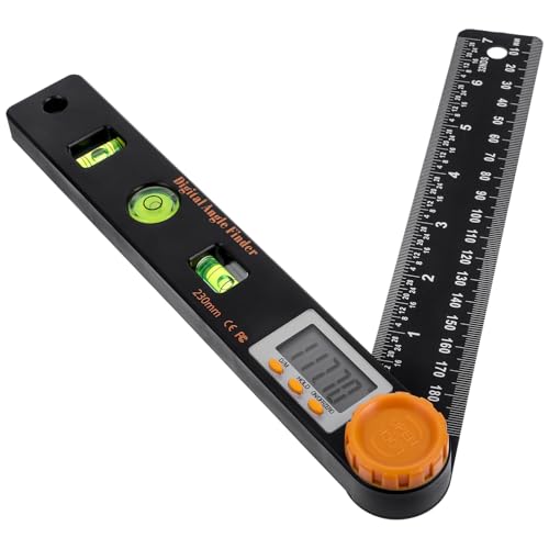 SOPOTUTU 1 Satz Digitale Winkelmessvorrichtung mit LCD Anzeige Präzises Lineal Universelles Goniometer für Holzarbeiten und Tägliche Anwendungen Robustes Design Langlebig und Rostfrei von SOPOTUTU