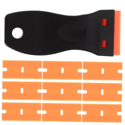 SOPOTUTU 1 Satz Kunststoffschaber Set mit Ersatzklingen Klebereste Entferner für Aufkleber und Folien für DIY Projekte und Professionelle Anwendungen von SOPOTUTU