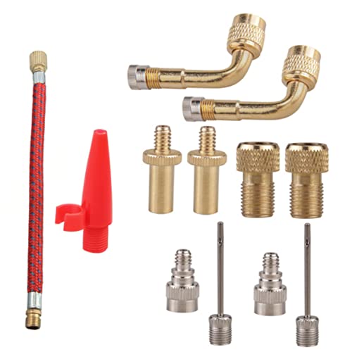 SOPOTUTU 1 Satz Teiliges Set Reifenfüller Adapter für Auto und Motorrad Hochleistungsfähiger Luftanschluss Langlebiges Aluminiumlegierungsmaterial Installieren Geeignet für Verschiedene von SOPOTUTU