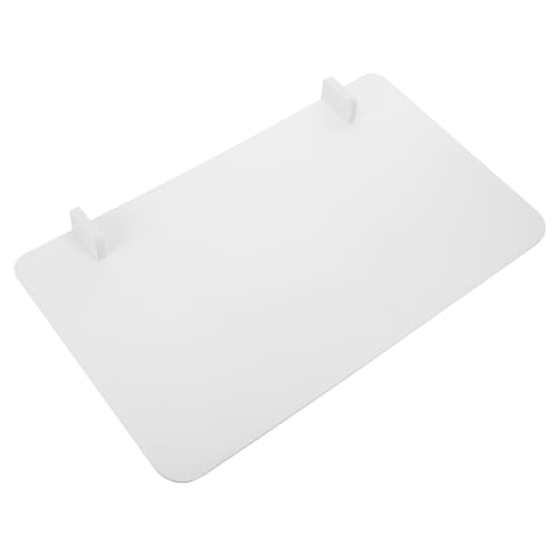 SOPOTUTU 1 Satz Tischplatte büro trennwand Tischtrennwand Abtrennung für Schreibtisch Modularer Tischtrenner Tischschutz Trennwand Bürotrennwände Schreibtischteiler fürs Büro PVC Weiß von SOPOTUTU