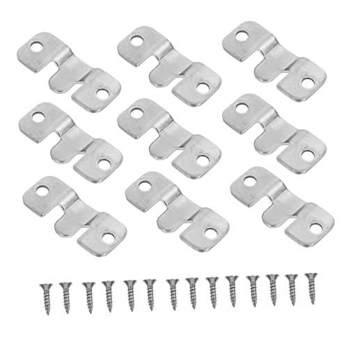 SOPOTUTU 10 Sätze Stainless Steel Flush Mount Bracket Teiliges Wandmontage Kit für Bilderrahmen Spiegel und Möbel mit Schrauben und Korrosionsbeständig für Ausstellungen und Wohnräume SOPOTUTU 10 Sätze Stainless Steel Flush Mount Bracket Teiliges Wandmontage Kit für Bilderrahmen Spiegel und Möbel mit Schrauben und Korrosionsbeständig für Ausstellungen und Wohnräume von SOPOTUTU