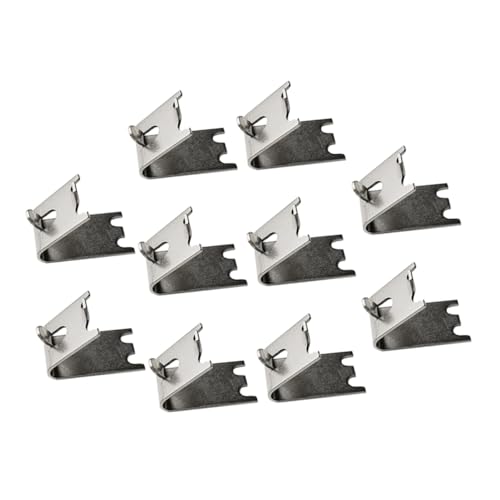 SOPOTUTU 10 Stück Kühlschrank Regal Clips aus Edelstahl mit Gebogenem Design Stabile Gefrierfach Regalhalterungen für Kühlschrank und Gefriertruhe Einfache Montage Langlebig und Sicher SOPOTUTU 10 Stück Kühlschrank Regal Clips aus Edelstahl mit Gebogenem Design Stabile Gefrierfach Regalhalterungen für Kühlschrank und Gefriertruhe Einfache Montage Langlebig und Sicher von SOPOTUTU