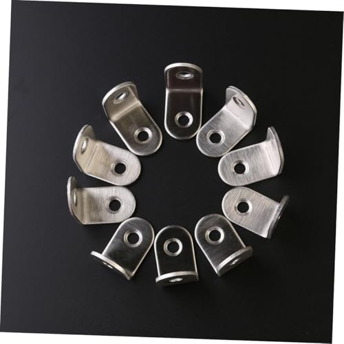 SOPOTUTU 10 Stück Teiliges Dicke Edelstahl Winkelverbinder mit Schrauben Robustes Metallwinkel für Möbelmontage und Heimwerkerbedarf von SOPOTUTU