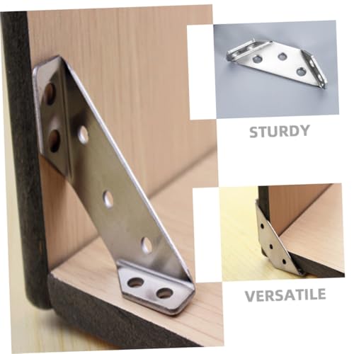 SOPOTUTU 10 Stück Teiliges Edelstahl Möbel Eckverbinder Winkelverbinder Stabile Dreiecksstütze für Möbelverbindung für Schrank Tisch Stuhl Möbelmontage SOPOTUTU 10 Stück Teiliges Edelstahl Möbel Eckverbinder Winkelverbinder Stabile Dreiecksstütze für Möbelverbindung für Schrank Tisch Stuhl Möbelmontage von SOPOTUTU