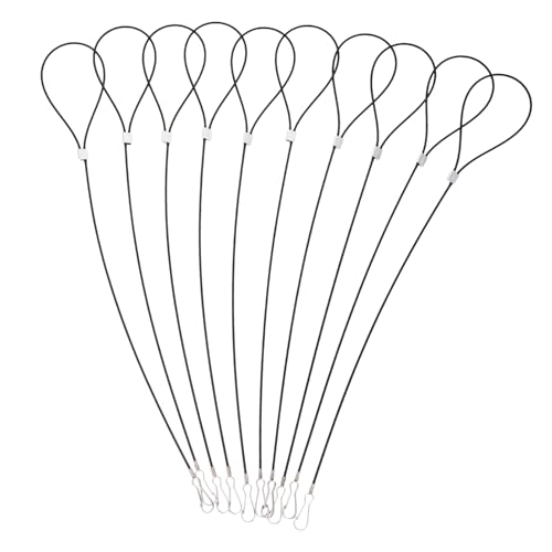 SOPOTUTU 10 Stück Teiliges Edelstahl Stahlseil Schlüsselring Kabelschlaufen für Gepäckanhänger und Robustes Langlebiges Drahtseil mit Ösen Geeignet für Outdoor Reisen und Gepäckbefestigung SOPOTUTU 10 Stück Teiliges Edelstahl Stahlseil Schlüsselring Kabelschlaufen für Gepäckanhänger und Robustes Langlebiges Drahtseil mit Ösen Geeignet für Outdoor Reisen und Gepäckbefestigung von SOPOTUTU