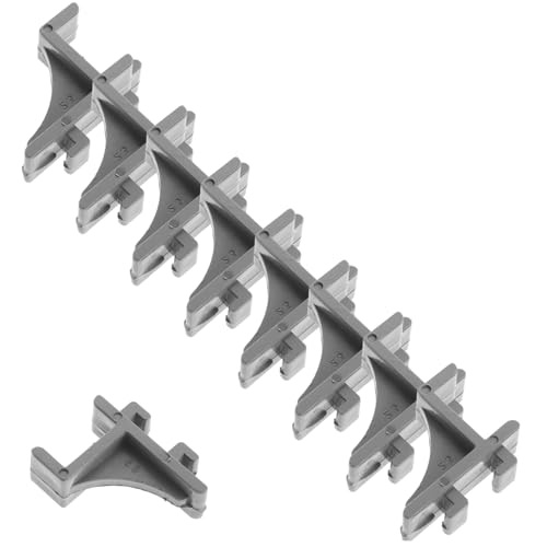 SOPOTUTU 10 Stück Teiliges Gefrierschrank Regalhalter aus Robustem Kunststoff Kompakte Kühlschrank Regal Clips Einfache Montage Polierte Oberfläche für Sichere Verwendung für Einlegeböden von SOPOTUTU