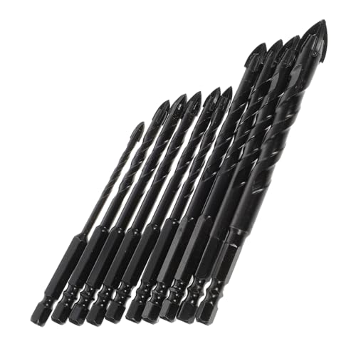 SOPOTUTU 10 Stück Teiliges Kreuz fliesenbohrer sechskantschaft Verschleißfeste Hartmetallspitzen Präzises Bohren in Keramikfliesen Zement Glas Marmor und Holz Langlebig und Robust SOPOTUTU 10 Stück Teiliges Kreuz fliesenbohrer sechskantschaft Verschleißfeste Hartmetallspitzen Präzises Bohren in Keramikfliesen Zement Glas Marmor und Holz Langlebig und Robust von SOPOTUTU