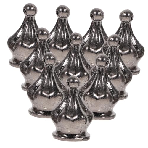 SOPOTUTU 10 Stück Teiliges Lampenschirm schraubkappen in Perlschwarz Dekorative Lampen finials mit Gewinde Einfache Montage für Tisch Stehlampen Stilvolle Lampenharp verzierung SOPOTUTU 10 Stück Teiliges Lampenschirm schraubkappen in Perlschwarz Dekorative Lampen finials mit Gewinde Einfache Montage für Tisch Stehlampen Stilvolle Lampenharp verzierung von SOPOTUTU
