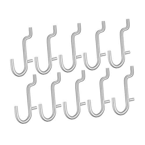 SOPOTUTU 10 Stück Teiliges Langlebige Edelstahl lochplattenhaken Robuster Metall wandhaken Vielseitige Werkzeughalter für Garage Büro zur Flexiblen Aufbewahrung Schwerer Lasten SOPOTUTU 10 Stück Teiliges Langlebige Edelstahl lochplattenhaken Robuster Metall wandhaken Vielseitige Werkzeughalter für Garage Büro zur Flexiblen Aufbewahrung Schwerer Lasten von SOPOTUTU