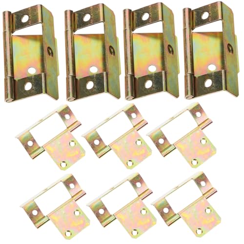 SOPOTUTU 10 Stück Teiliges Möbel scharniere Bunte Non Mortise Flachscharnier mit Mehrloch design Vielseitig Einsetzbar für Schranktüren Klapptische und Stühle Stilvoll und Funktional von SOPOTUTU