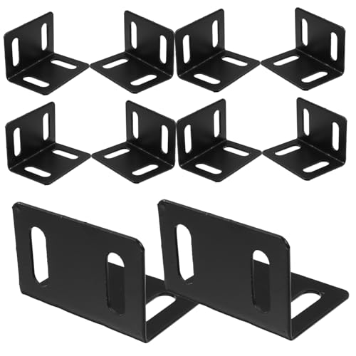 SOPOTUTU 10 Stück Teiliges Möbelwinkel Schwerem Eisen Stabile Rechteckige Eckverbinder Schwarzer Winkelhalter für Möbelverbindungen Vielseitige Eckklammern für Schränke Ablagen und Stühle SOPOTUTU 10 Stück Teiliges Möbelwinkel Schwerem Eisen Stabile Rechteckige Eckverbinder Schwarzer Winkelhalter für Möbelverbindungen Vielseitige Eckklammern für Schränke Ablagen und Stühle von SOPOTUTU