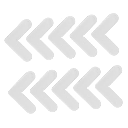 SOPOTUTU 10 Stück Teiliges Nylon eckwinkel für Fliegengitterrahmen Befestigungswinkel für Fliegengittertür Stabile Eckhalterung zur Reparatur und Verstärkung von Fenstern und Türen von SOPOTUTU