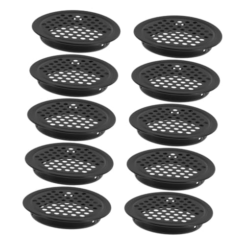 SOPOTUTU 10 Stück Teiliges Runde Lüftungsgitter für Schränke und Schuhschränke Einfache Montage Optimale Belüftung für Kleiderschrank und Luftzirkulation Öffnung von SOPOTUTU
