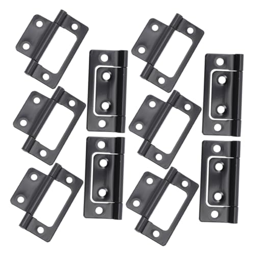 SOPOTUTU 10 Stück Teiliges Schwarze für Schranktüren Selbstschließend Schwerlast Vielseitig Einsetzbar für Möbel Küchenschränke Präzise Gefertigt für Sanfte Bewegung und Ästhetische von SOPOTUTU