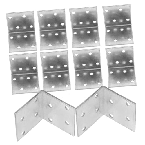 SOPOTUTU 10 Stück Teiliges Verzinkte Metallwinkel Schwerlast Eckverbinder Möbel Regalhalterungen aus Robustem Eisen für Stabile Möbelbefestigung und Einfache Montage SOPOTUTU 10 Stück Teiliges Verzinkte Metallwinkel Schwerlast Eckverbinder Möbel Regalhalterungen aus Robustem Eisen für Stabile Möbelbefestigung und Einfache Montage von SOPOTUTU