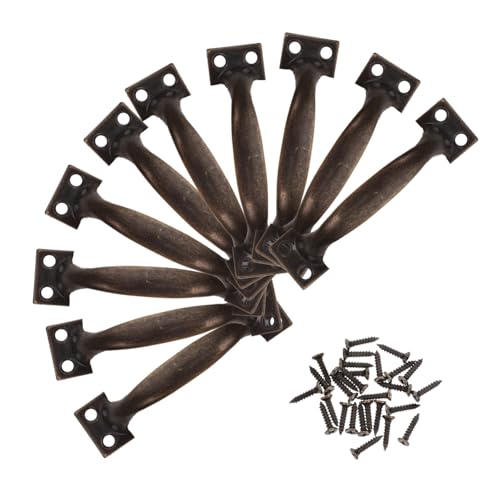 SOPOTUTU 10 Stück Teiliges Vintage Möbelgriffe Antik Stil Metall Türgriffe für Schrank Schublade Kommode Langlebig Farbbeständig Einfache Montage Vielseitig für Schranktüren SOPOTUTU 10 Stück Teiliges Vintage Möbelgriffe Antik Stil Metall Türgriffe für Schrank Schublade Kommode Langlebig Farbbeständig Einfache Montage Vielseitig für Schranktüren von SOPOTUTU