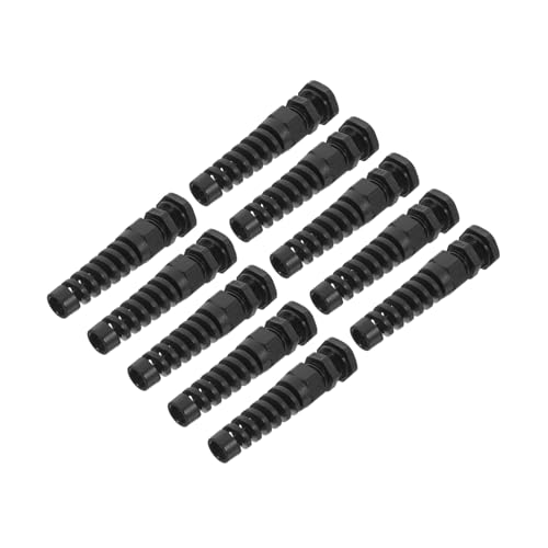 SOPOTUTU 10 Stück Teiliges Wasserdichte Kabelverschraubungen aus Nylon mit Zugentlastung und Verstellbarem Klemmmechanismus Knickfest für Kabel Geeignet für Industrielle Automatisierung SOPOTUTU 10 Stück Teiliges Wasserdichte Kabelverschraubungen aus Nylon mit Zugentlastung und Verstellbarem Klemmmechanismus Knickfest für Kabel Geeignet für Industrielle Automatisierung von SOPOTUTU