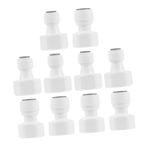 SOPOTUTU 10 Stück Teiliges Wasserfilter Schnellanschluss Verbinder aus Robustem Pom Druckbeständig und Langlebig Glatte Oberfläche für Sichere Handhabung Einfache Installation für von SOPOTUTU