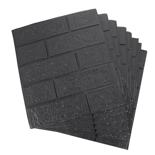 SOPOTUTU 10 Stück Teiliges Ziegelmuster Wandpaneel aus Selbstklebendem Xpe Schaumstoff Wasserfeste und Schalldämmende Hintergrund Wanddeko Einfache Montage für Glatte Oberflächen Schwarz SOPOTUTU 10 Stück Teiliges Ziegelmuster Wandpaneel aus Selbstklebendem Xpe Schaumstoff Wasserfeste und Schalldämmende Hintergrund Wanddeko Einfache Montage für Glatte Oberflächen Schwarz von SOPOTUTU