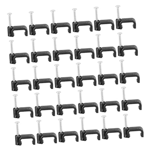 SOPOTUTU 100 Stück Kabel Fixierung Clips Halterungen für Kabel Draht und Rohre Schwarz für Heimwerker und Profis Tragbar und Leicht zu Lagern SOPOTUTU 100 Stück Kabel Fixierung Clips Halterungen für Kabel Draht und Rohre Schwarz für Heimwerker und Profis Tragbar und Leicht zu Lagern von SOPOTUTU