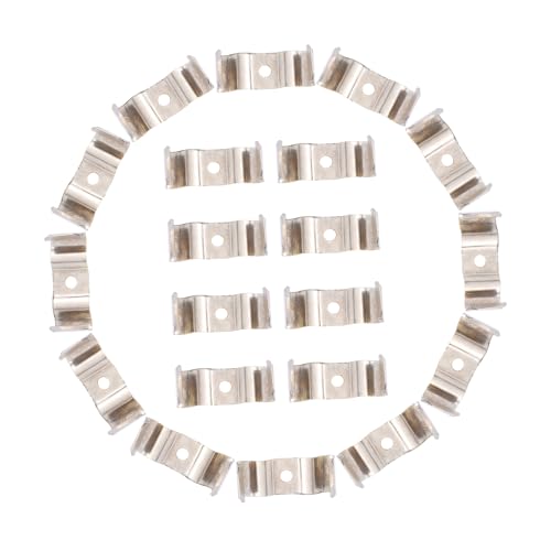 SOPOTUTU 100 Stück LED Lichtrohr Halterung für LED Leuchtstoffröhren Einfache Installation für Büro und Geeignet Hochwertigem Manganstahl Stabil und Zuverlässig von SOPOTUTU