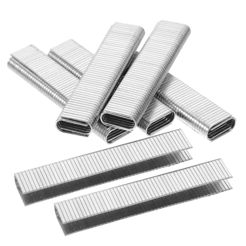 SOPOTUTU 1000 Stück U Förmige Heftklammern für Holzbearbeitung Robuste Kleine Klammern für Elektrische und Pneumatische Tacker Langlebige Möbelpolster Nägel Vielseitig für Tischlerei und von SOPOTUTU