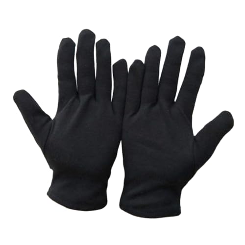 SOPOTUTU 12 Paare Schwarze Baumwollhandschuhe Pflegend und Schützend Strapazierfähige Arbeitshandschuhe für Haushalt Garten Schmuckprüfung und Outdoor einsätze S SOPOTUTU 12 Paare Schwarze Baumwollhandschuhe Pflegend und Schützend Strapazierfähige Arbeitshandschuhe für Haushalt Garten Schmuckprüfung und Outdoor einsätze S von SOPOTUTU