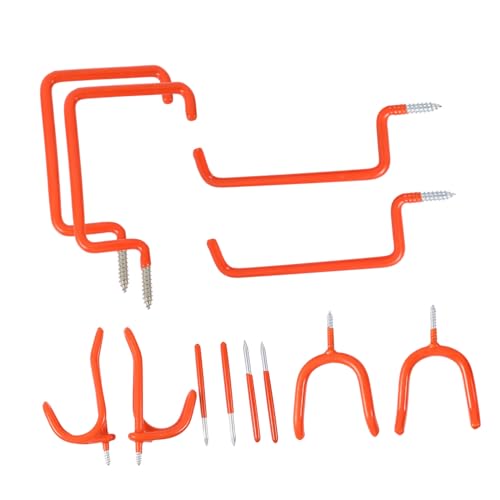 SOPOTUTU 12 Stück Teiliges Schraubhaken Hochfestem Stahl Langlebige Lagerhaken für Wand Deckenmontage als Leiter Werkzeughalter für Garage Werkstatt und Garten Einfache Installation SOPOTUTU 12 Stück Teiliges Schraubhaken Hochfestem Stahl Langlebige Lagerhaken für Wand Deckenmontage als Leiter Werkzeughalter für Garage Werkstatt und Garten Einfache Installation von SOPOTUTU