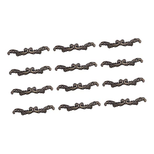 SOPOTUTU 12 Stück Teiliges Vintage Zinklegierung Schrankgriffe Schubladengriffe Antik Optik Küchengriffe Möbelknöpfe Komfortabler Griff für Schrank Kommode Tür von SOPOTUTU
