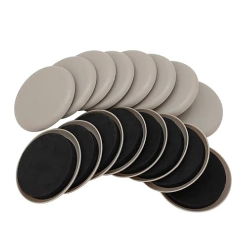 SOPOTUTU 16 Stück Teiliges Möbelgleiter Rund rutschfeste Möbelgleiter aus Kratzschutz für Harte Böden zum Einfachen Verschieben Schwerer Möbel Wie Sofas Tische Schränke von SOPOTUTU