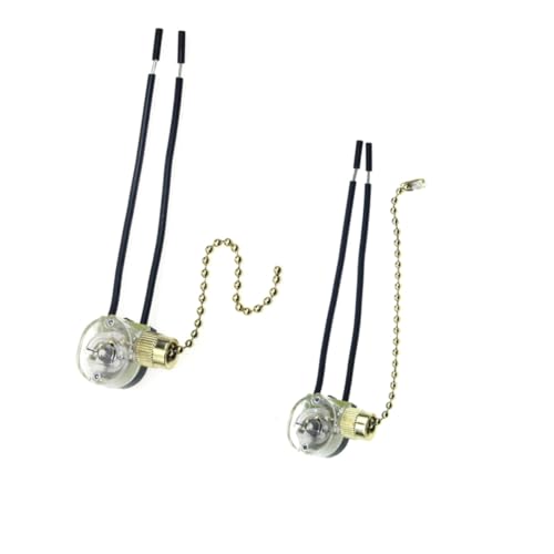 SOPOTUTU 2 STÜCK Teiliges Zugschalter und Deckenlampe Zweistufiger Zugschalter Einfache Manuelle Bedienung Kompatibel Schnelle Montage Farblich Sortiert Zufällige Farbe Zufällige Farbe von SOPOTUTU