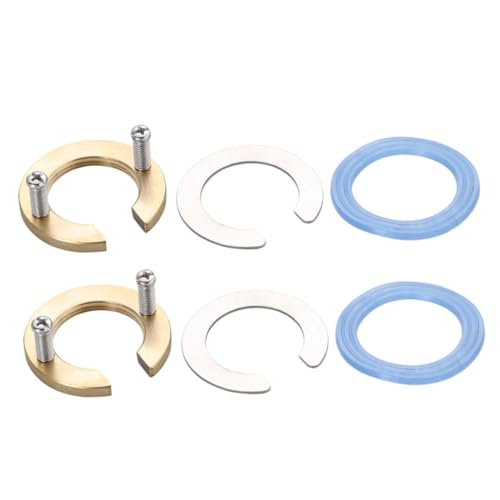 SOPOTUTU 2 Sätze Faucet Fastening Washer Mutter aus Silikon und Metall für Waschbecken und Wasserhahn Kompatibel mit Kalt und Warmwasserarmaturen Einfache Installation Robust und von SOPOTUTU