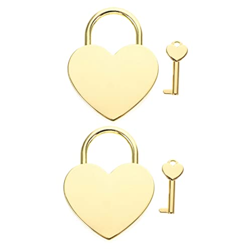 SOPOTUTU 2 Sätze Herzförmiges Vorhängeschloss Liebesschloss für Wunschsicherung Deko für Handtaschen und Reisen für Valentinstag und SOPOTUTU 2 Sätze Herzförmiges Vorhängeschloss Liebesschloss für Wunschsicherung Deko für Handtaschen und Reisen für Valentinstag und von SOPOTUTU