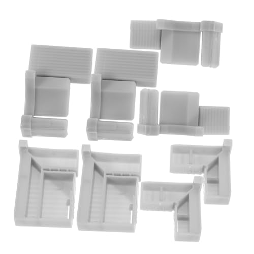 SOPOTUTU 2 Sätze Kunststoff Eckverbinder für Möbel Stabile Eckwinkel für Schränke und Einfache Montage für Holzmöbel Küchenmöbel Zubehör von SOPOTUTU