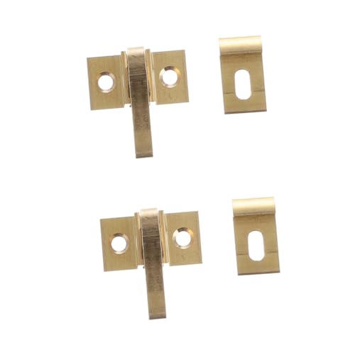 SOPOTUTU 2 Sätze Messing Fensterriegel Winkelverschluss Schranktürriegel Vintage Möbelbeschläge mit Schrauben für Fenster Türen Schlafzimmer Bad Küche Schränke Einfache Montage Langlebig SOPOTUTU 2 Sätze Messing Fensterriegel Winkelverschluss Schranktürriegel Vintage Möbelbeschläge mit Schrauben für Fenster Türen Schlafzimmer Bad Küche Schränke Einfache Montage Langlebig von SOPOTUTU