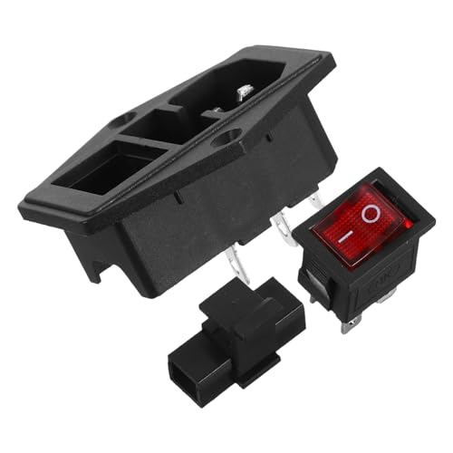 SOPOTUTU 2 Sätze Steckdosen Ausschalter und Roter Kontrollleuchte Integrierter Schutz Einfache Installation Vielseitig für Heim und Bürogeräte Sichere Stromversorgung SOPOTUTU 2 Sätze Steckdosen Ausschalter und Roter Kontrollleuchte Integrierter Schutz Einfache Installation Vielseitig für Heim und Bürogeräte Sichere Stromversorgung von SOPOTUTU