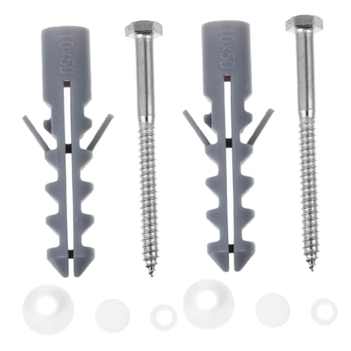 SOPOTUTU 2 Sätze Toilettensitz Befestigungsschrauben Set Stabile Schrauben und Muttern Langlebig Rostresistent Einfache Montage für Wc Sitz Ersatzmontage Geeignet von SOPOTUTU