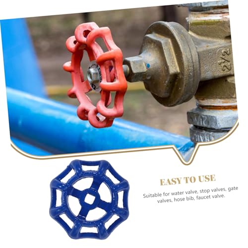 SOPOTUTU 2 Stck Teiliges Ersatzventil handrad aus Tiefblauem Gussstahl Langlebiger Ventilgriff für Wasserhähne Absperrventile und Schlauchanschlüsse Einfach zu Bedienen Kompakt und von SOPOTUTU
