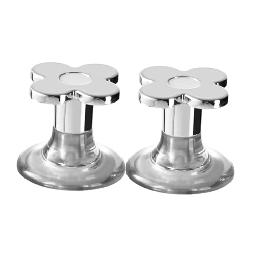 SOPOTUTU 2 Stck Teiliges Wc Spülknopf mit Dekorativem Blumen Design Langlebiger Sicherer Toilettenknopfgriff Passend Einfache Bedienung Stilvolle Bad Accessoires von SOPOTUTU